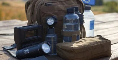 Mochila táctica con artículos de emergencia esenciales para un kit de supervivencia de 72 horas, recomendación de la Unión Europea