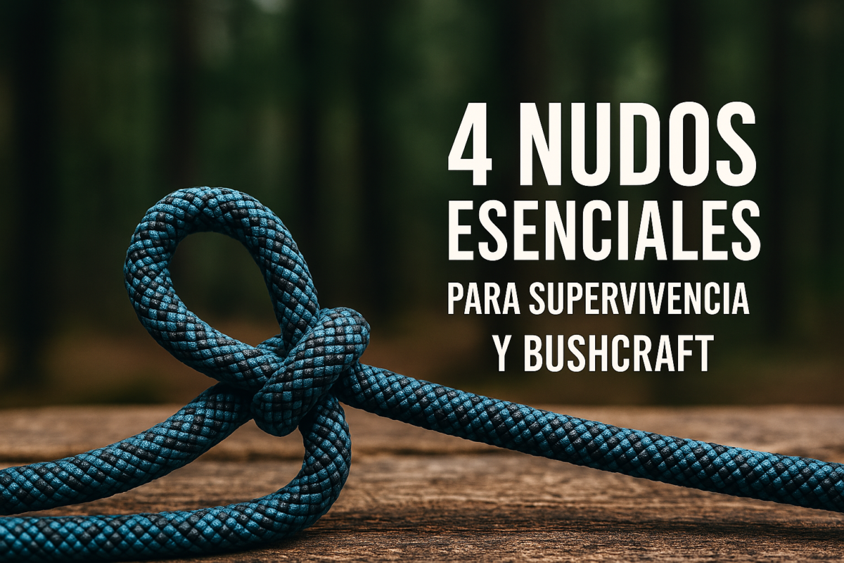 Nudos básicos para supervivencia y bushcraft con cuerda de paracord