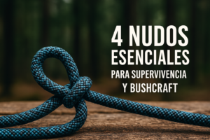 Nudos básicos para supervivencia y bushcraft con cuerda de paracord