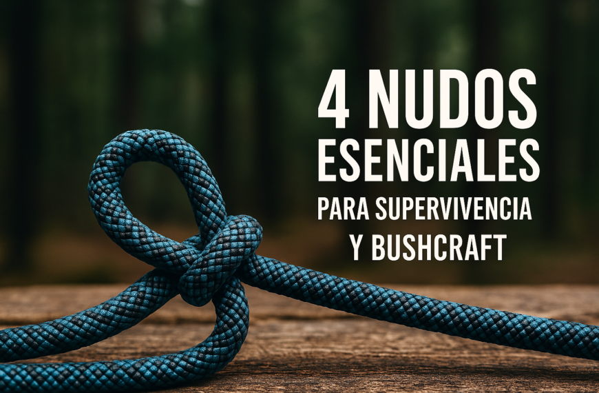 Nudos básicos para supervivencia y bushcraft con cuerda de paracord